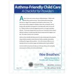 Asthma-Friendly Child Care Checklist (Eng-PDF)