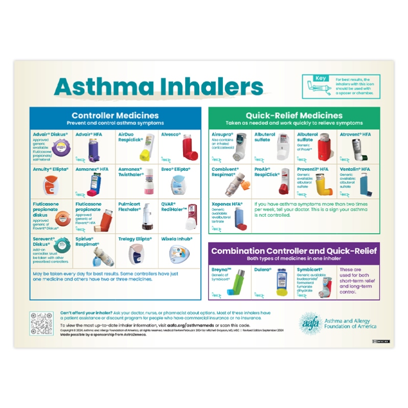 Asthma Inhalers Poster (PDF)