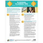 10 School Planning Tips (Pack of 10)