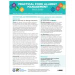Food Allergy Management Quick Guide (Pack of 10)